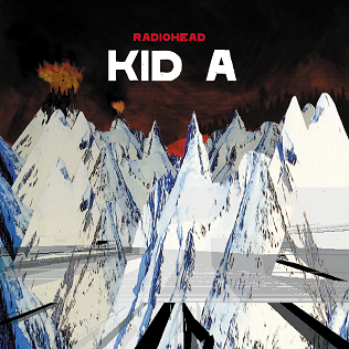 album cover of Kid A from the band Radiohead