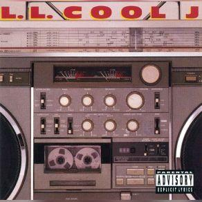 L'album de LL Cool J représenté uniquement par une vue frontale d'un ghettoblaster, seul le nom de L.L. Cool J apparaît en rouge au-dessus
