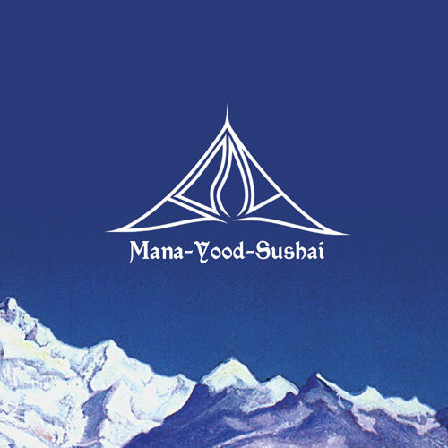 Photograph of a snow-covered mountain peak. Two-thirds of the image is taken up by a blue sky. The band's logo and album name are written in white in the center of the image.